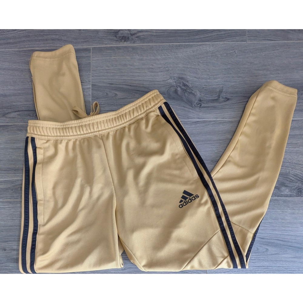 Adidas Tiro 19 Men's Pants Joggers Gold Black Size Small  Climacool DZ6173